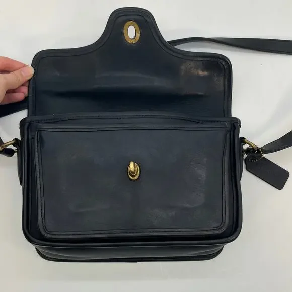 Vintage Coach Kent Bag 9916 Navy USA